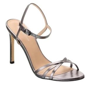 Brand‎ New Stuart Weitzman Starla Silver Strappy Sandals Size 10
